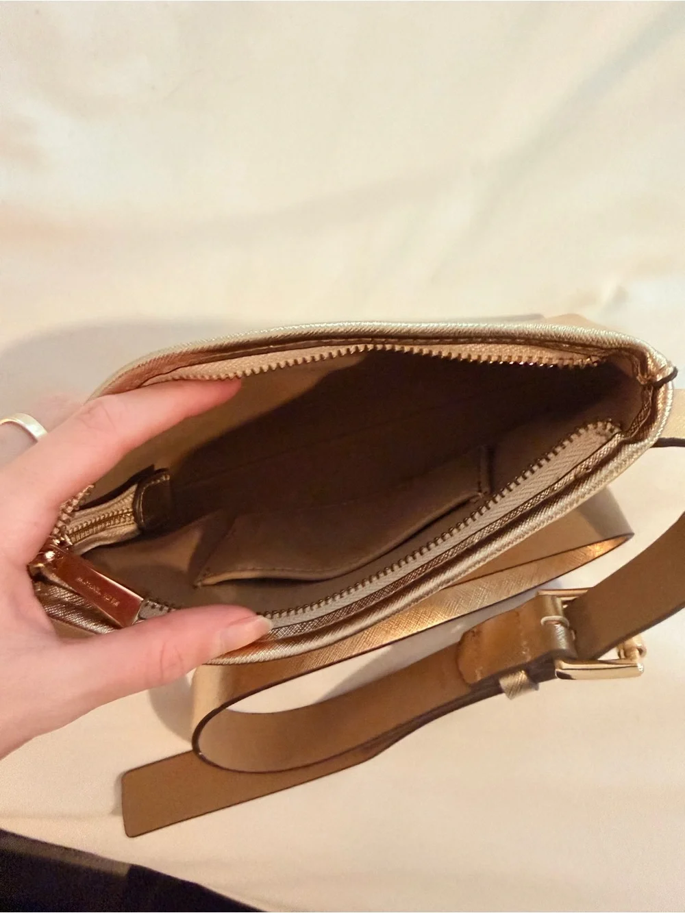 Michael Kors Gold Belt Bag